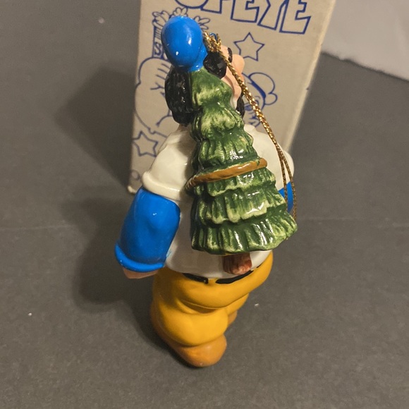 VTG 1987 Popeye’s Brutus ceramic ornament by Presents Kimg Features w/box 4.5” - Picture 3 of 10